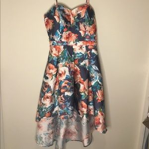 Venus High Low Floral Dress